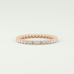 0.7 TCW Round Shaped Lab Grown Diamond Wedding Band