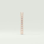 0.7 TCW Round Shaped Lab Grown Diamond Wedding Band