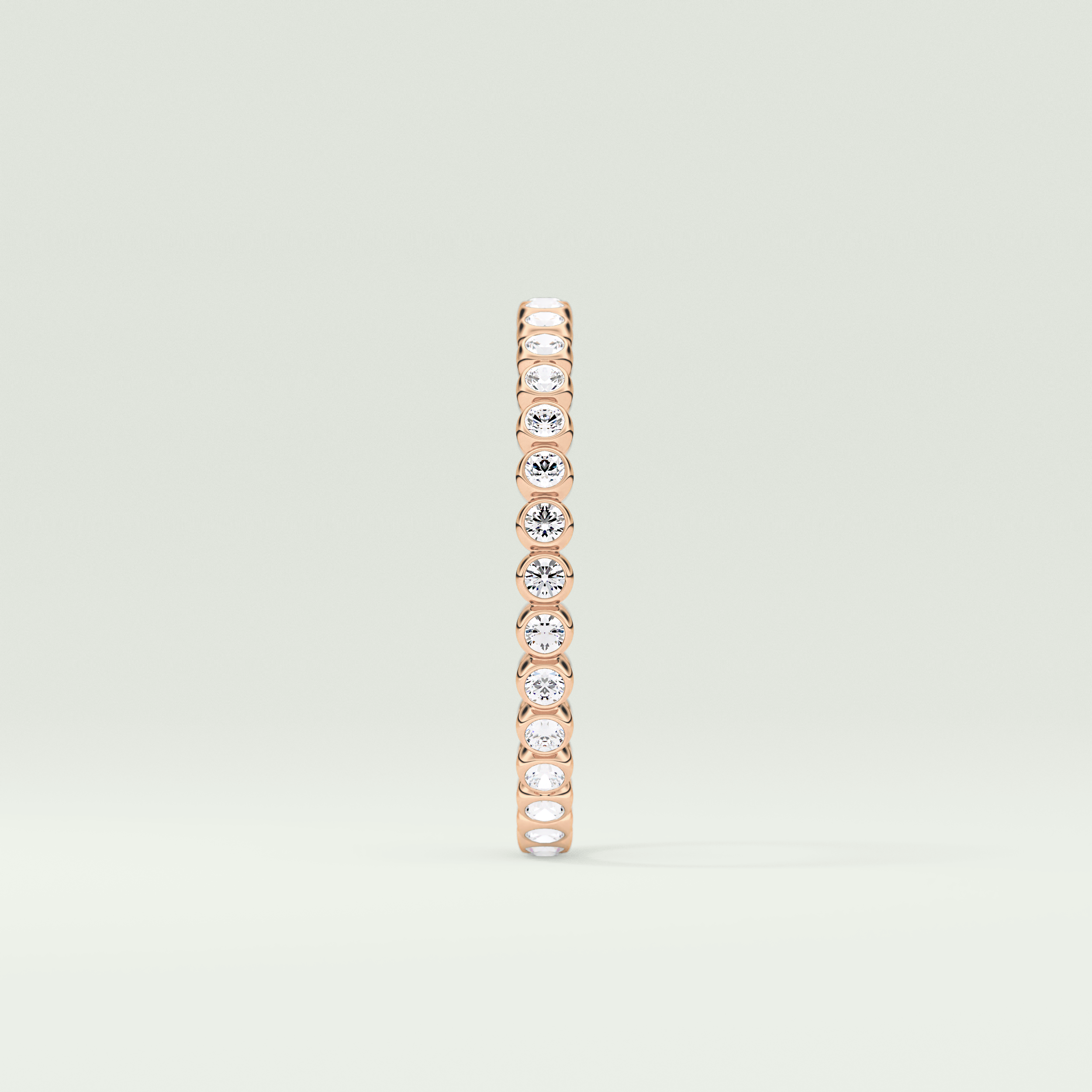 0.7 TCW Round Shaped Lab Grown Diamond Wedding Band