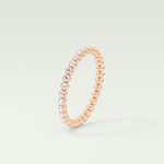 0.7 TCW Round Shaped Lab Grown Diamond Wedding Band