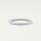 0.7 TCW Round Shaped Lab Grown Diamond Wedding Band