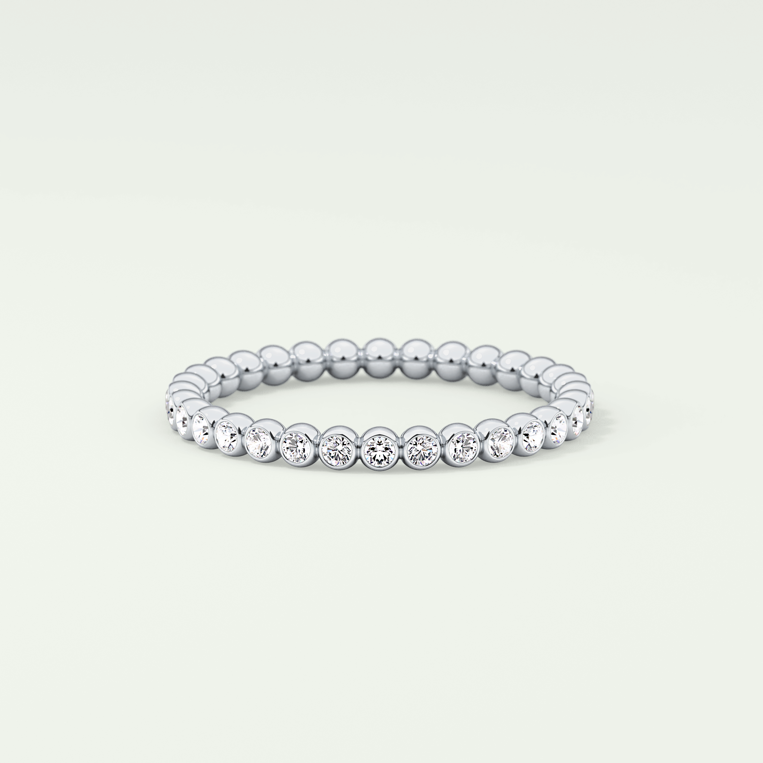 0.7 TCW Round Shaped Lab Grown Diamond Wedding Band