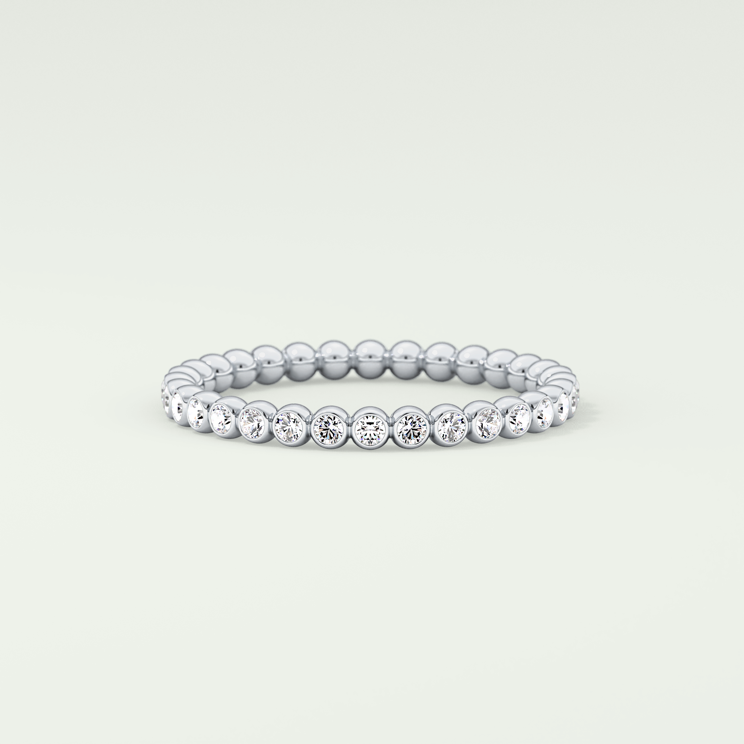 0.7 TCW Round Shaped Lab Grown Diamond Wedding Band