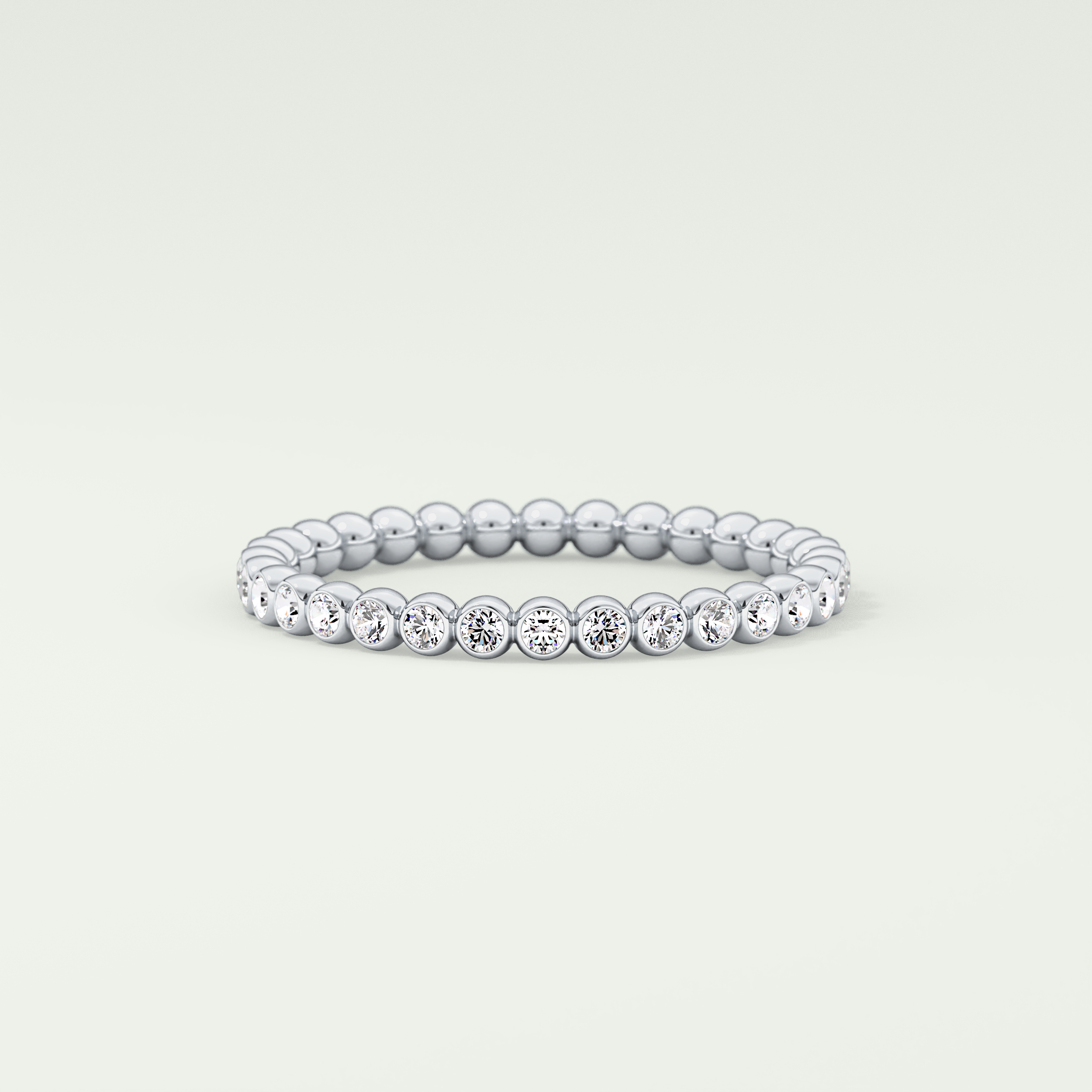 0.7 TCW Round Shaped Lab Grown Diamond Wedding Band