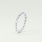 0.7 TCW Round Shaped Lab Grown Diamond Wedding Band