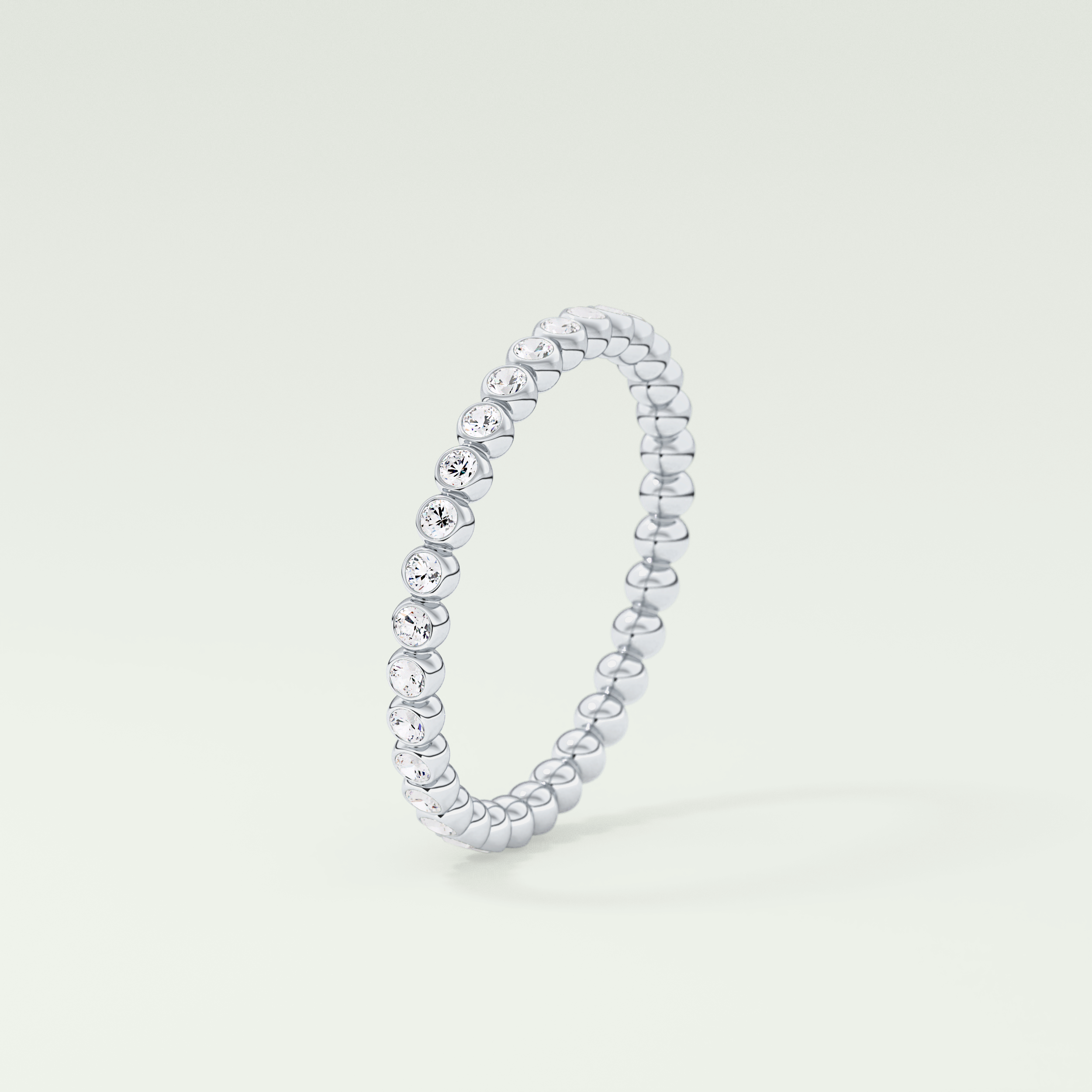 0.7 TCW Round Shaped Lab Grown Diamond Wedding Band