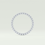 0.7 TCW Round Shaped Lab Grown Diamond Wedding Band