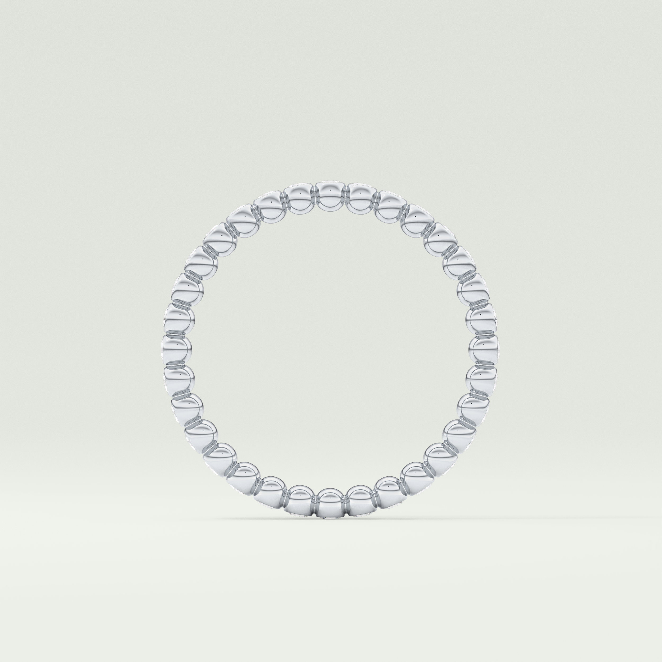 0.7 TCW Round Shaped Lab Grown Diamond Wedding Band