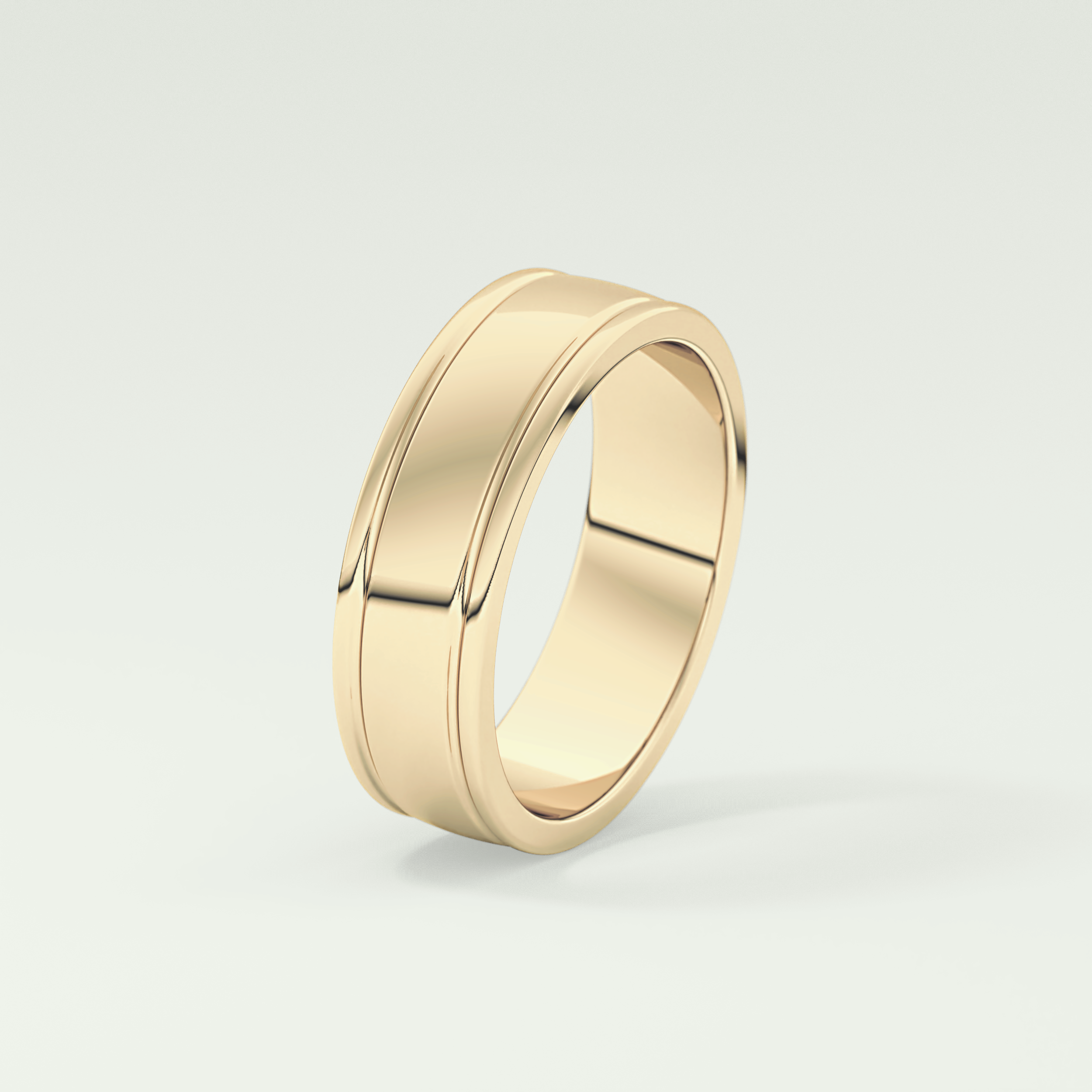 Classic Textured Shank Wedding Band