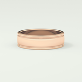 Classic Textured Shank Wedding Band