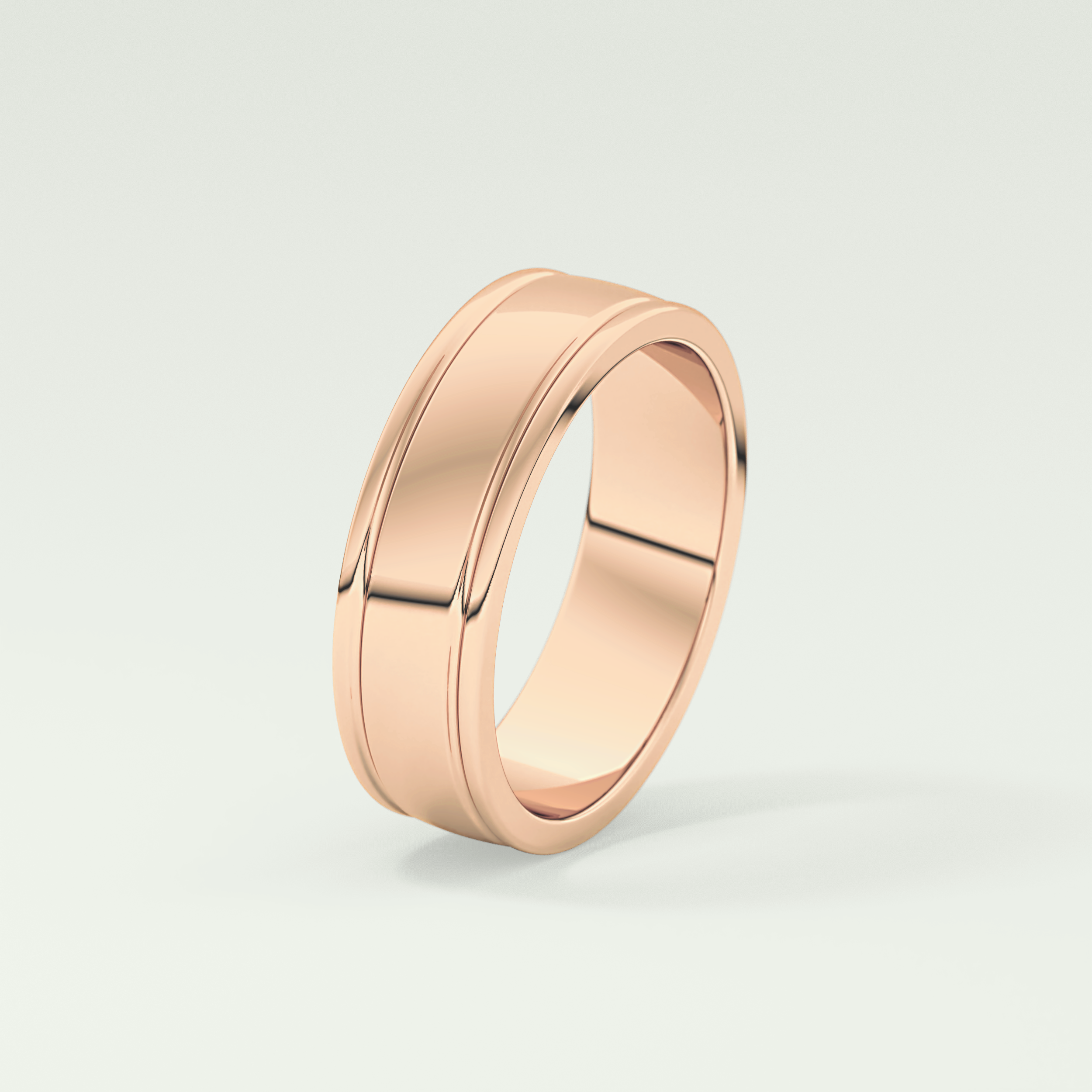 Classic Textured Shank Wedding Band