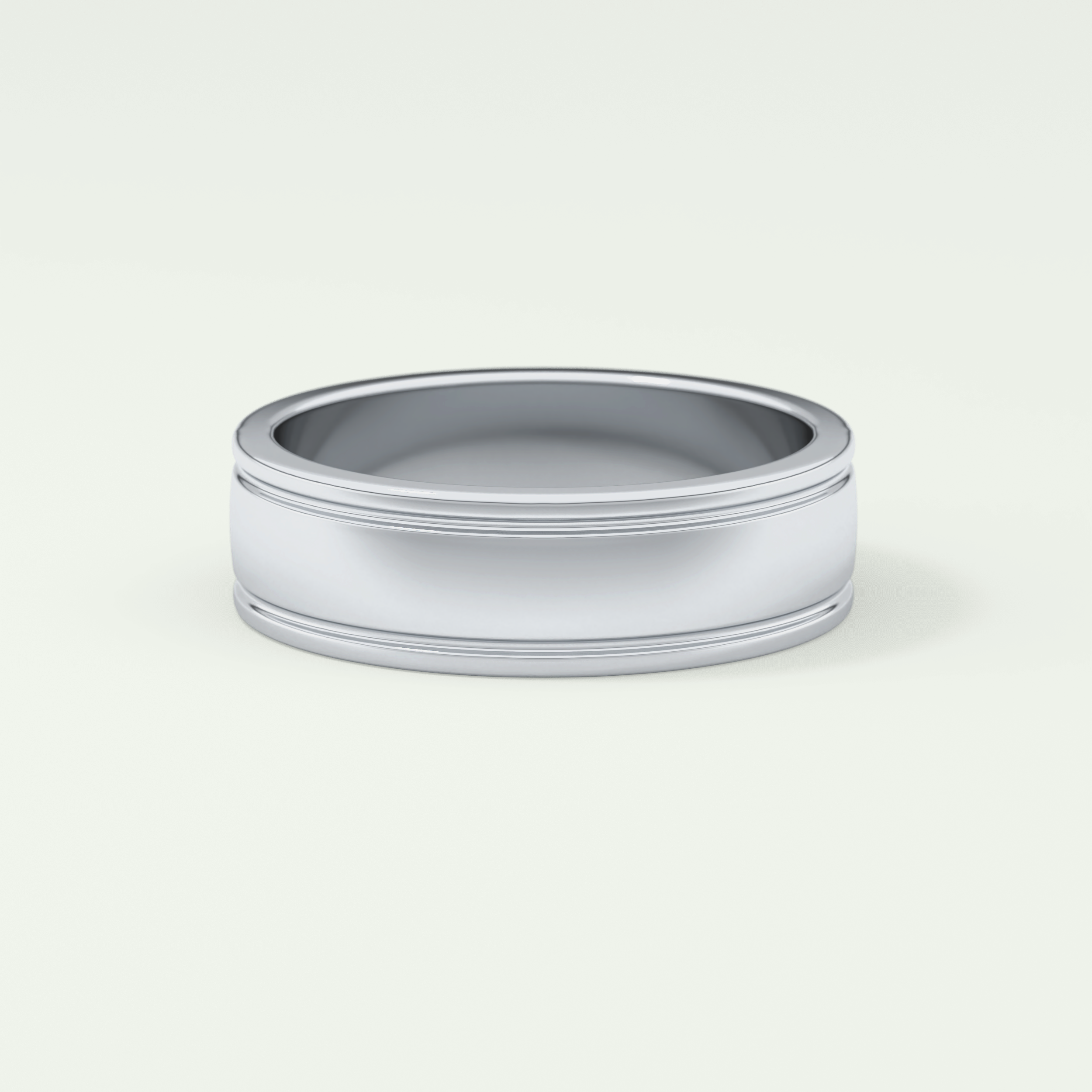 Classic Textured Shank Wedding Band
