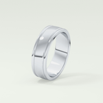Classic Textured Shank Wedding Band