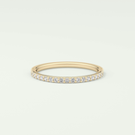 0.18 TCW Round Shaped Lab Grown Diamond Wedding Band