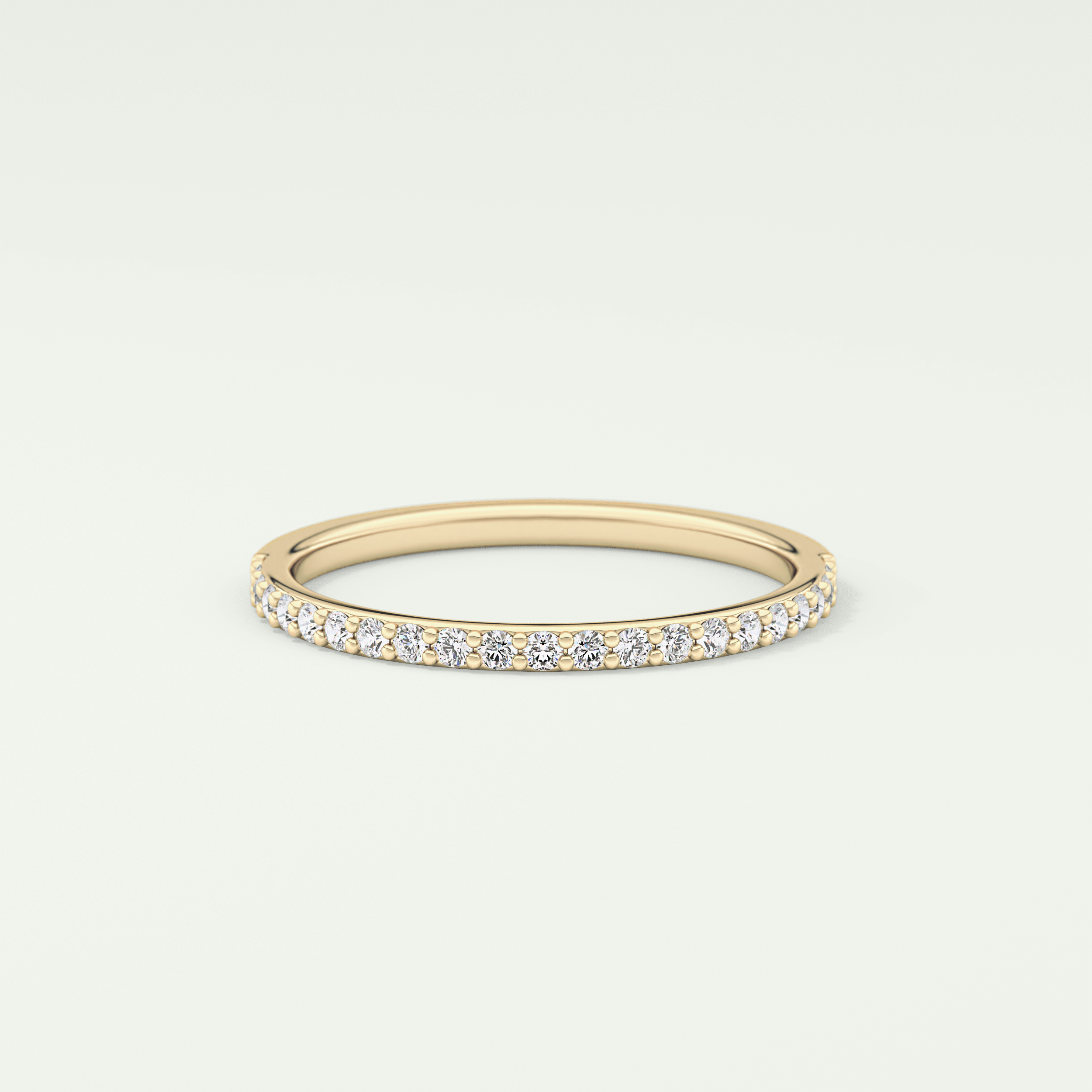 0.18 TCW Round Shaped Lab Grown Diamond Wedding Band
