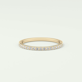 0.18 TCW Round Shaped Moissanite Wedding Band