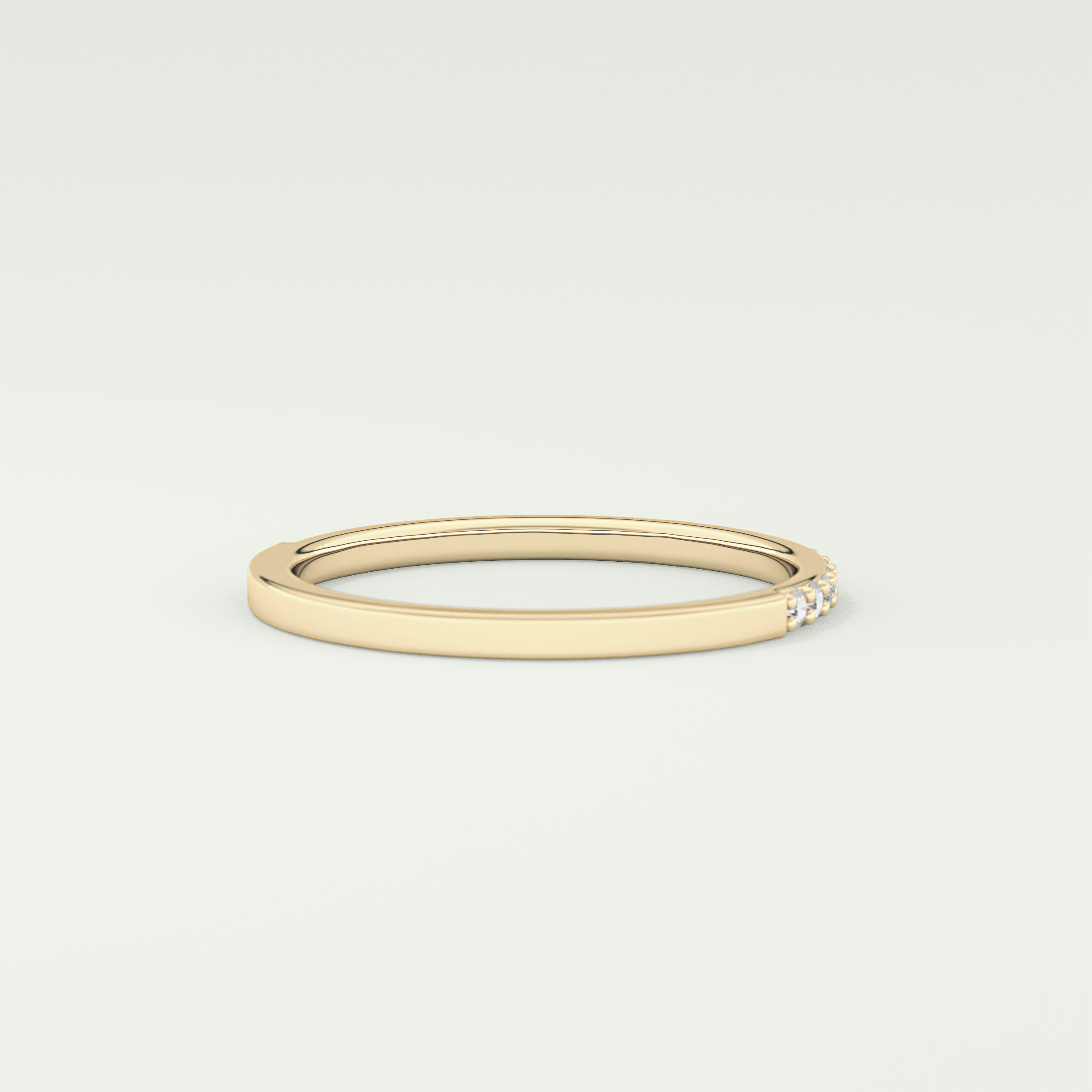 0.18 TCW Round Shaped Lab Grown Diamond Wedding Band