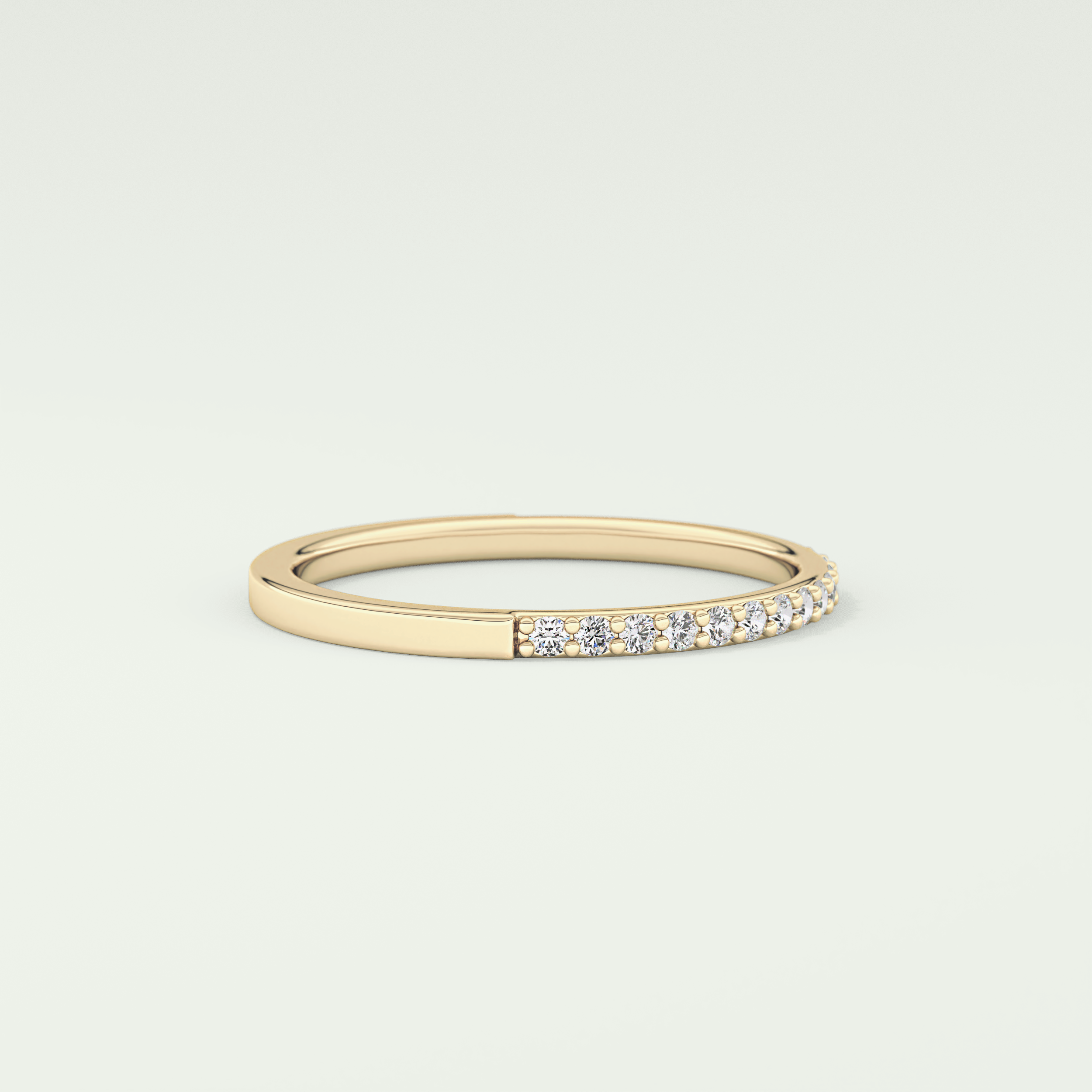 0.18 TCW Round Shaped Lab Grown Diamond Wedding Band