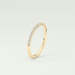 0.18 TCW Round Shaped Lab Grown Diamond Wedding Band