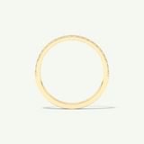 0.18 TCW Round Shaped Moissanite Half Eternity Wedding Band