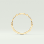 0.18 TCW Round Shaped Lab Grown Diamond Wedding Band