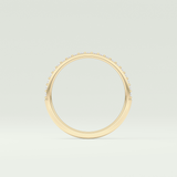 0.18 TCW Round Shaped Lab Grown Diamond Wedding Band