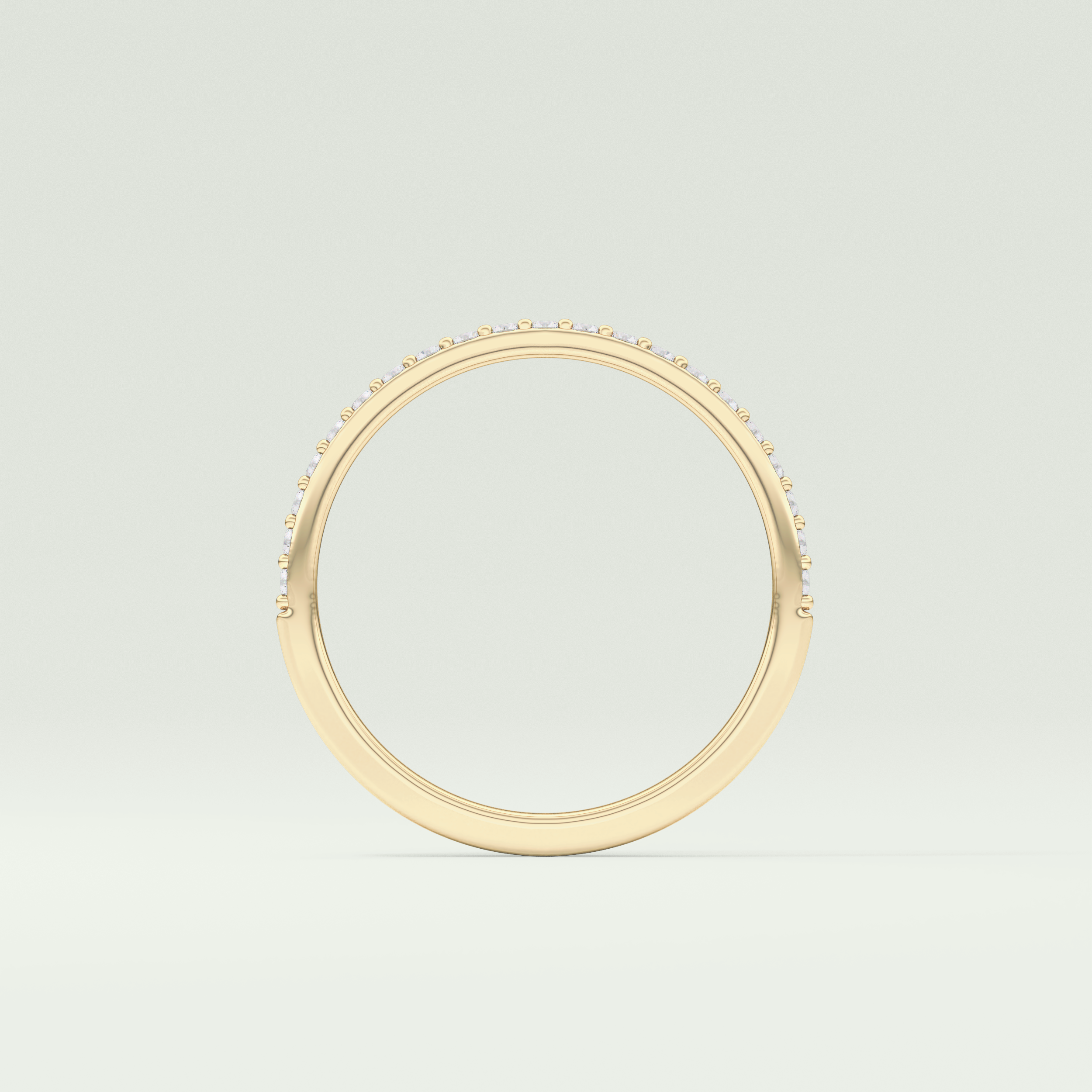 0.18 TCW Round Shaped Lab Grown Diamond Wedding Band