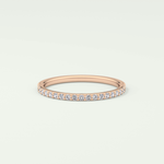 0.18 TCW Round Shaped Lab Grown Diamond Wedding Band