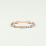 0.18 TCW Round Shaped Lab Grown Diamond Wedding Band