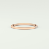 0.18 TCW Round Shaped Lab Grown Diamond Wedding Band