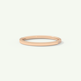 0.18 TCW Round Cut Lab-Grown Diamond Half Eternity Wedding Band