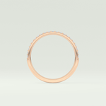 0.18 TCW Round Shaped Lab Grown Diamond Wedding Band