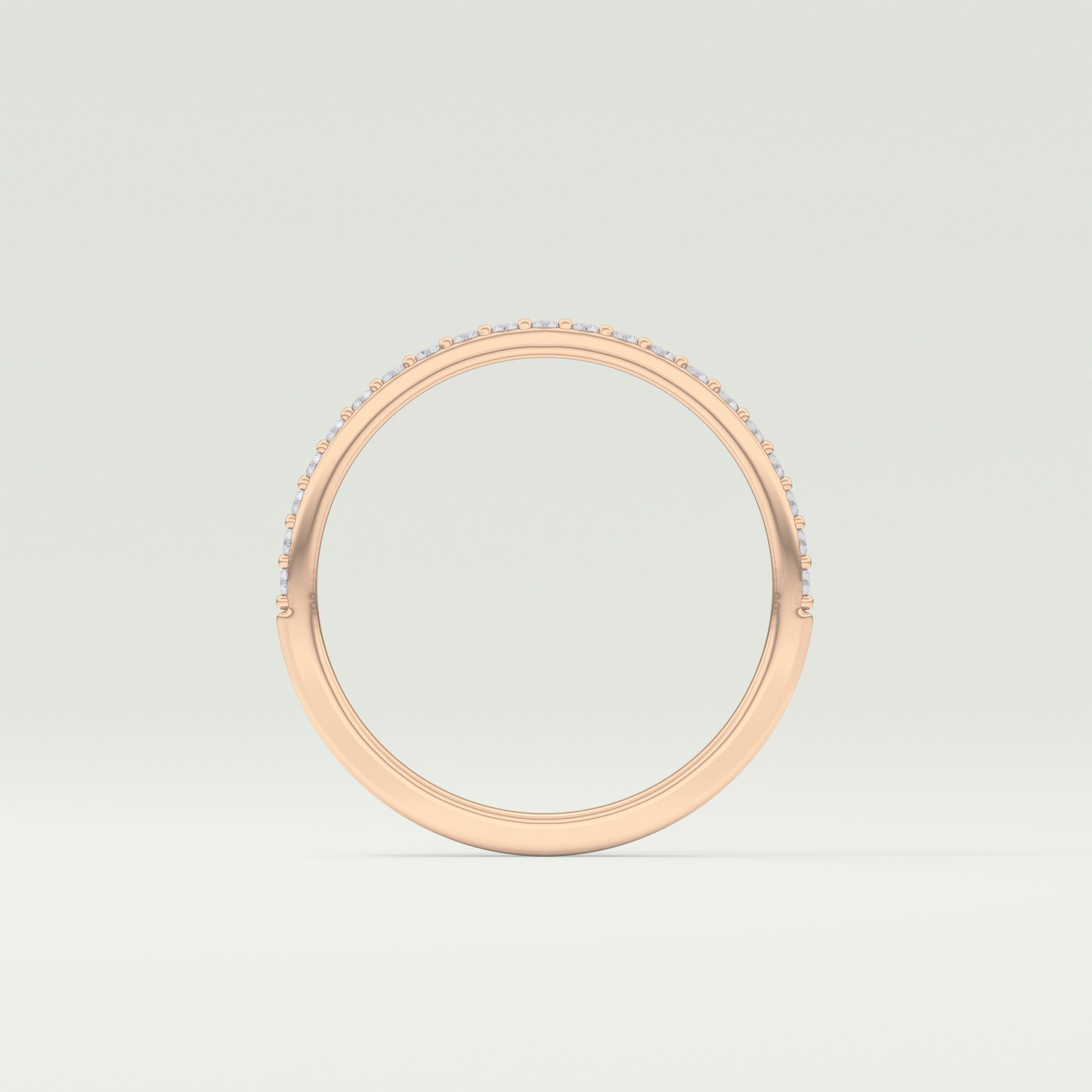 0.18 TCW Round Shaped Lab Grown Diamond Wedding Band