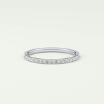0.18 TCW Round Shaped Lab Grown Diamond Wedding Band