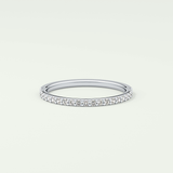 0.18 TCW Round Shaped Lab Grown Diamond Wedding Band