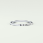 0.18 TCW Round Shaped Lab Grown Diamond Wedding Band