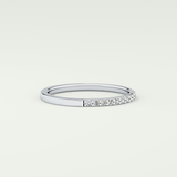 0.18 TCW Round Shaped Lab Grown Diamond Wedding Band