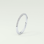 0.18 TCW Round Shaped Lab Grown Diamond Wedding Band