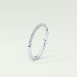 0.18 TCW Round Shaped Lab Grown Diamond Wedding Band
