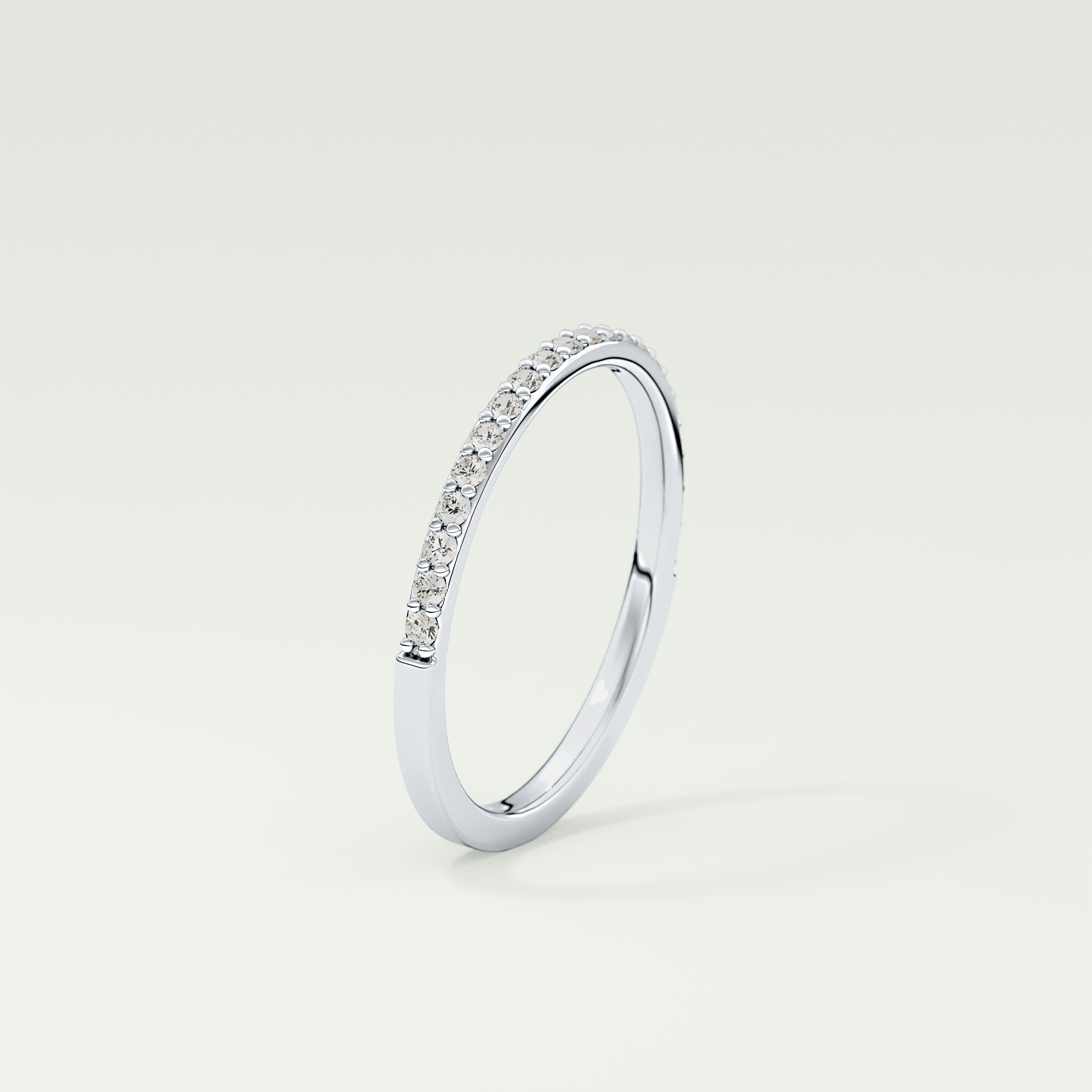 0.18 TCW Round Shaped Lab Grown Diamond Wedding Band