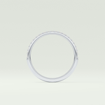 0.18 TCW Round Shaped Lab Grown Diamond Wedding Band