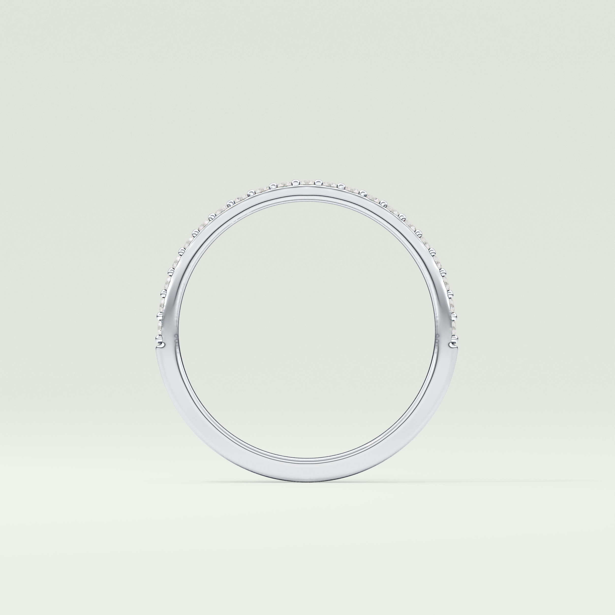 0.18 TCW Round Shaped Lab Grown Diamond Wedding Band