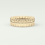 Textured Shank Wedding Band