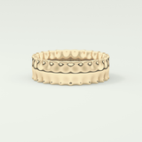 Textured Shank Wedding Band