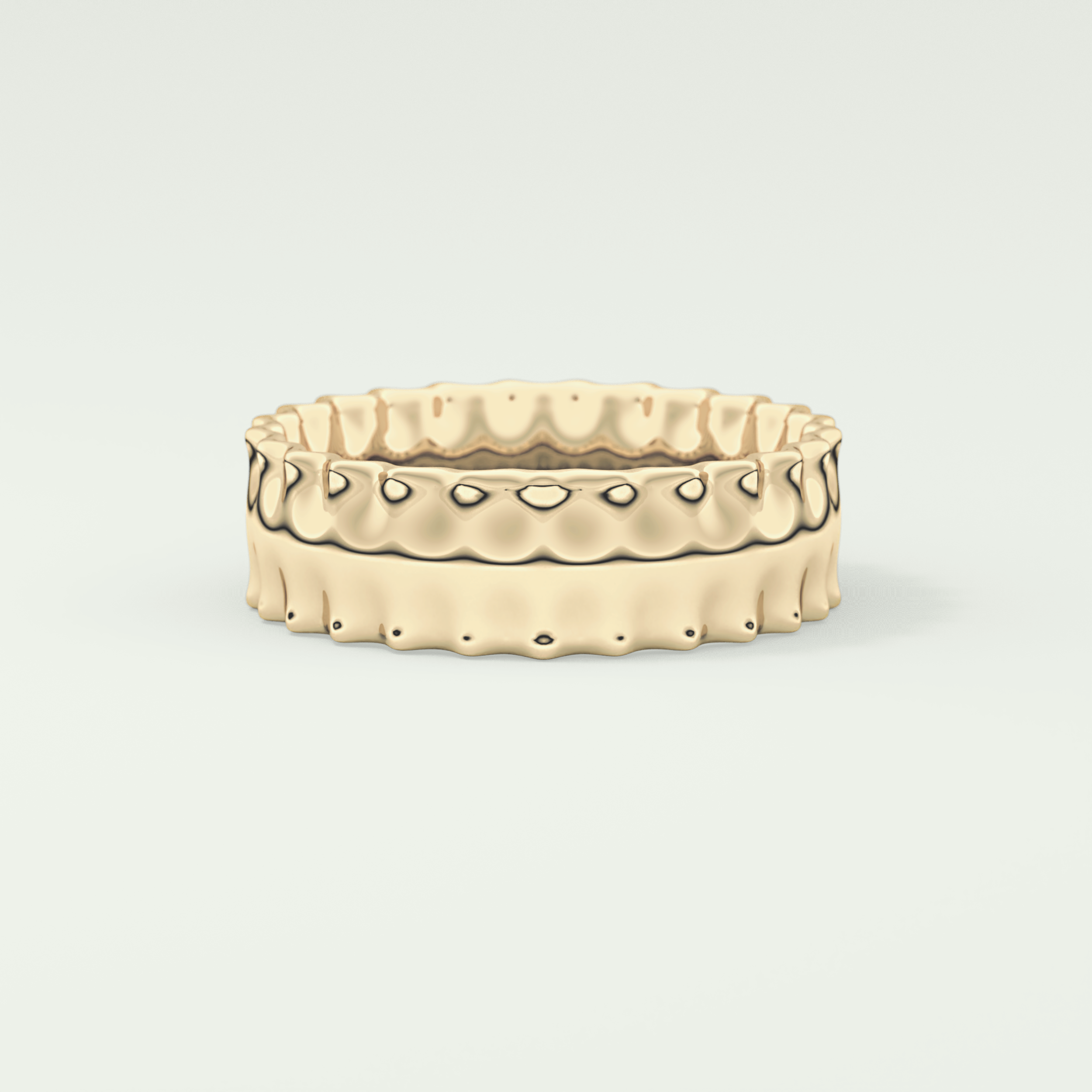 Textured Shank Wedding Band