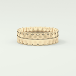 Textured Shank Wedding Band