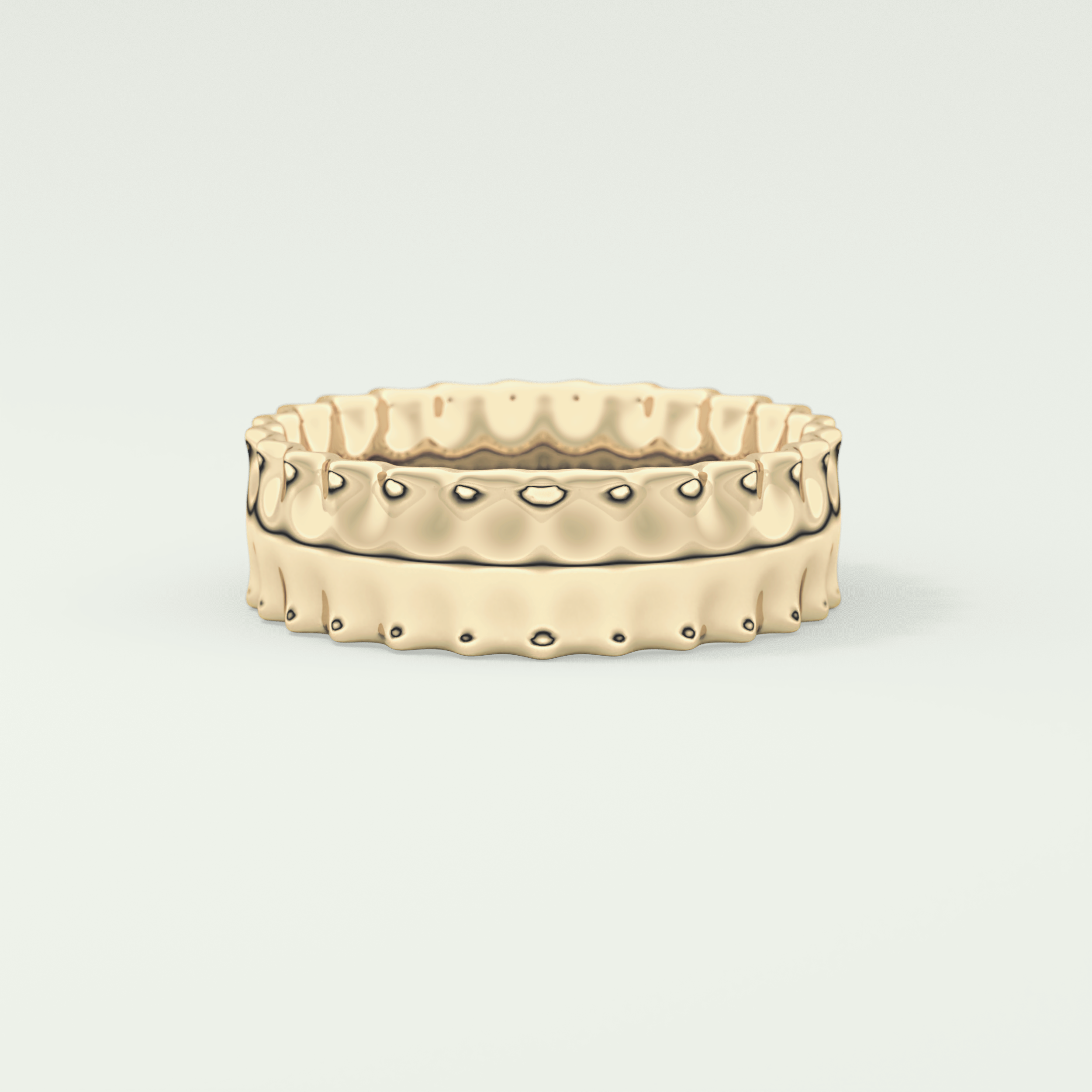 Textured Shank Wedding Band