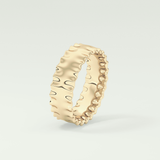 Textured Shank Wedding Band
