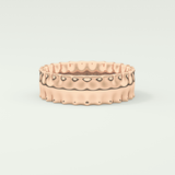 Textured Shank Wedding Band