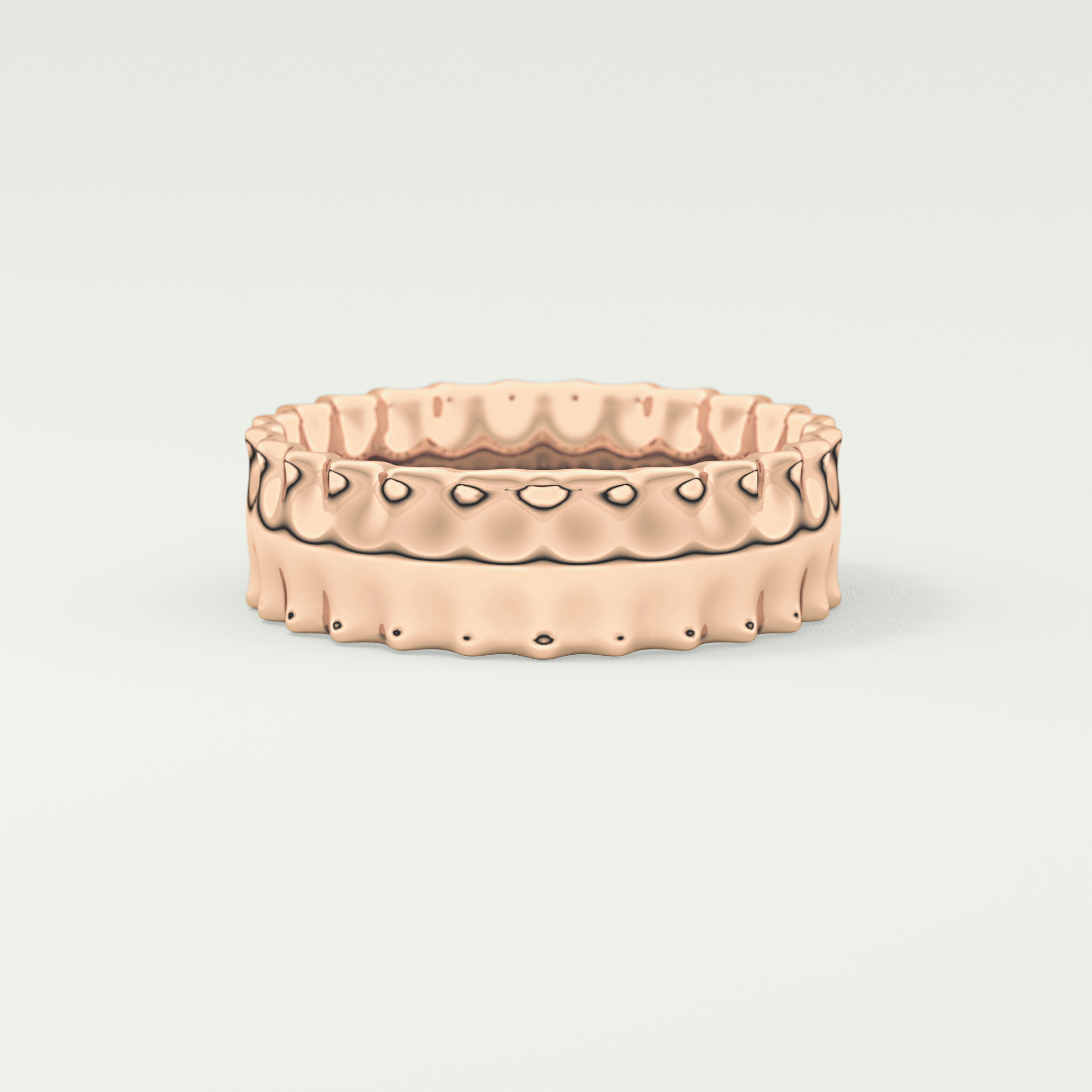 Textured Shank Wedding Band